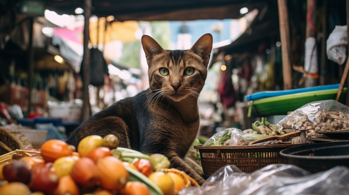 street cats and dogs in thailand